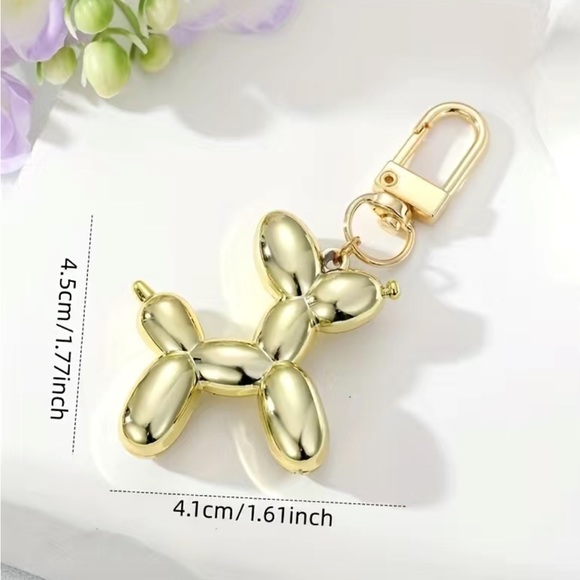 BAG CHARM Electric Blue Cartoon Balloon Puppy - Picture 3 of 4